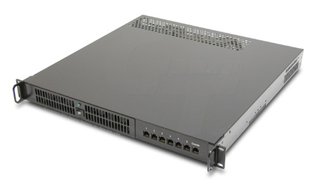 General Technics' 1U chassis with front LAN & serial connections.