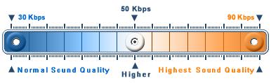 Vonage's bandwidth saver control.