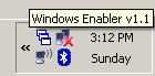 Windows Enabler system tray icon.